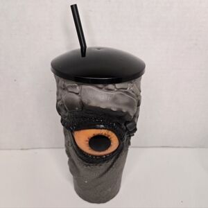 Jurassic World Rebirth Gripper Cup w/Lid Straw 3D Reptilian Eye Limited Edition